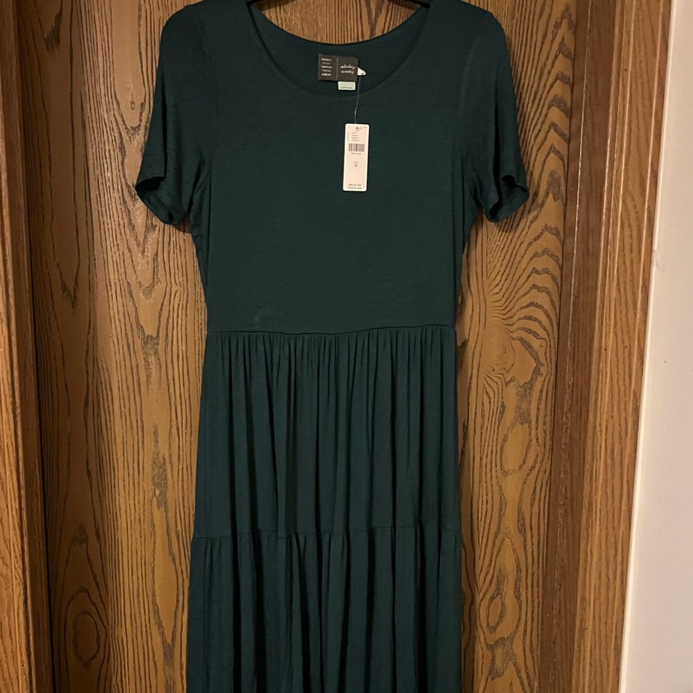 Saturday Sunday Green Maxi Anthropologie Dress NWT